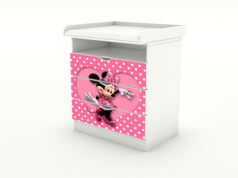 Becks komoda s odnímateľným prebaľovacím pultom  Minnie